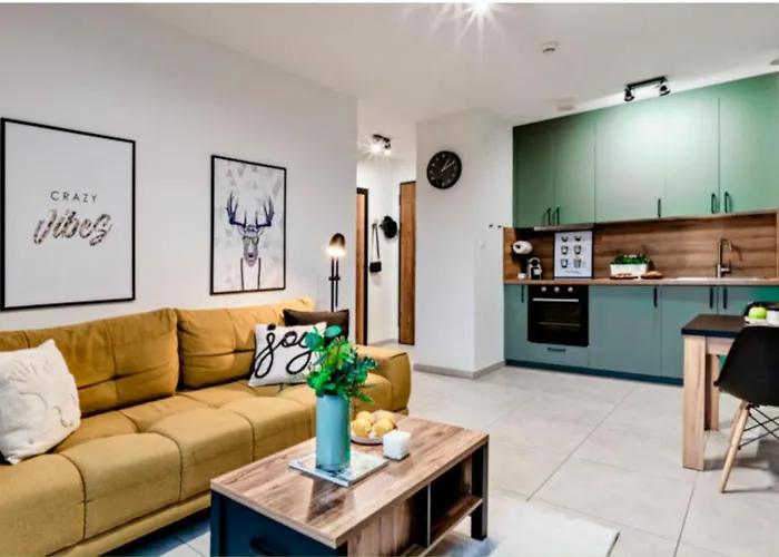 Daire Old Town Nadmotlawie - Sauna & Gym I 10min Deptak *